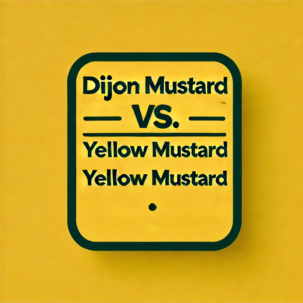 Dijon Mustard Vs. Yellow Mustard