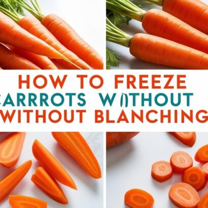 How to Freeze Carrots Without Blanching